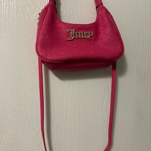 Juicy Couture Fuchsia Embossed Shoulder Bag